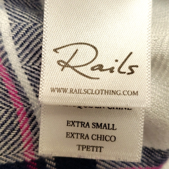 Rails Jordyn Plaid Sleeveless Button Down Midi Shirt Dress Tunic Top Women's XS - Picture 10 of 15